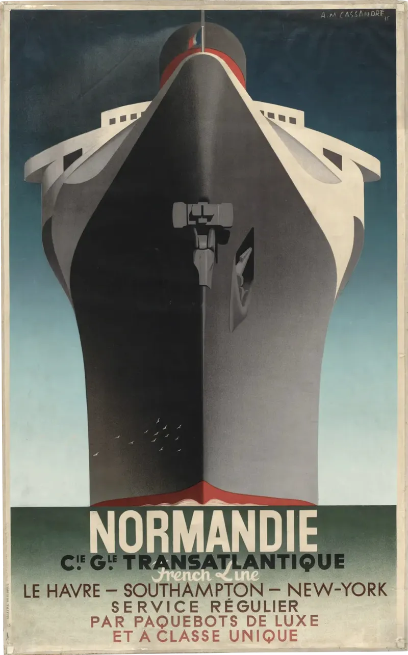 Normandie reisposter door A.M. Cassandre