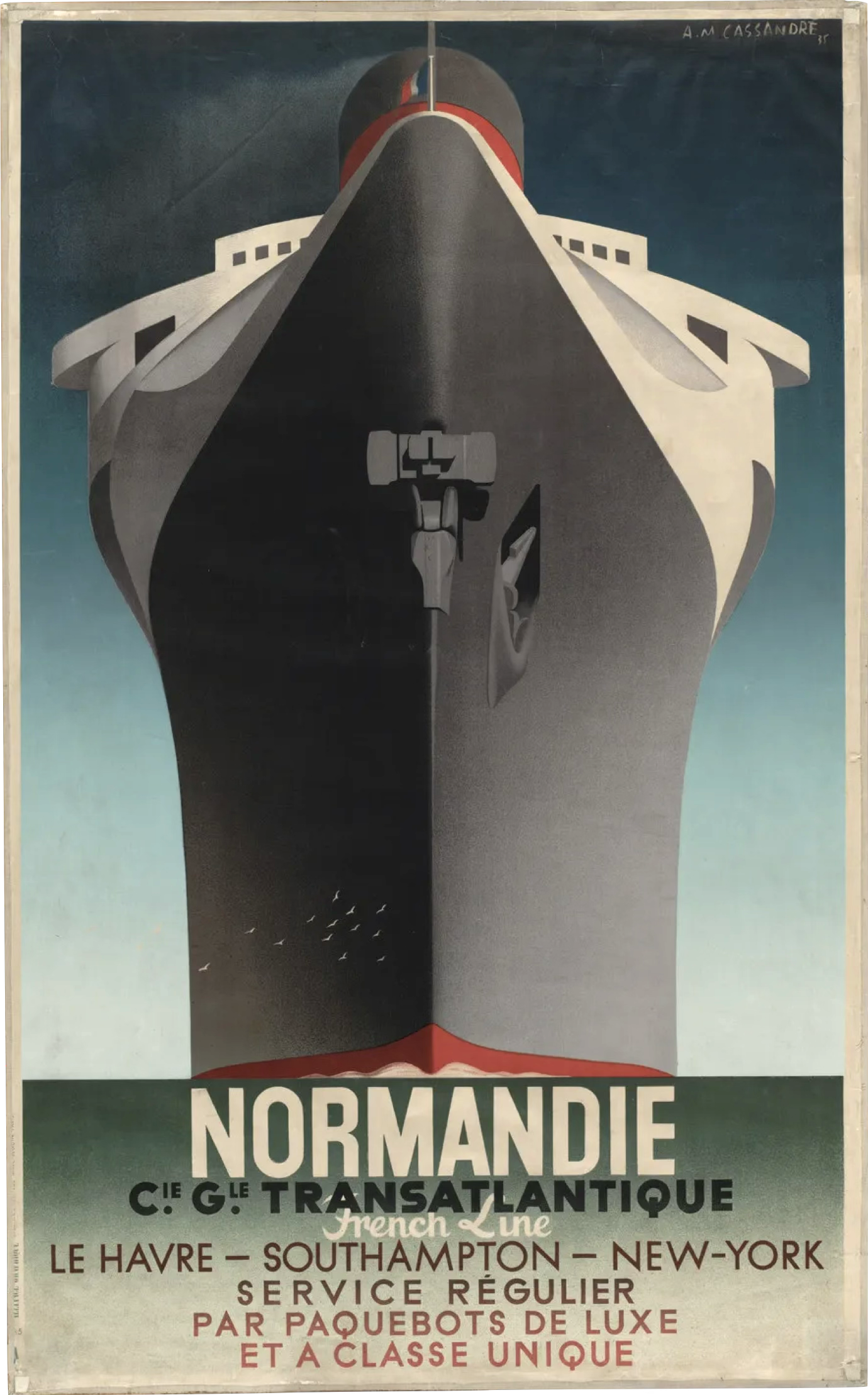 Normandie reisposter door A.M. Cassandre