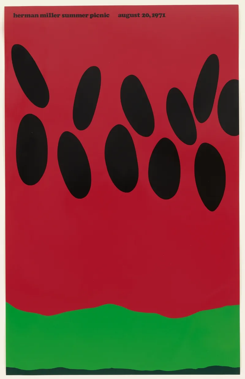 Herman Miller Picnic Poster door Stephen Frykholm