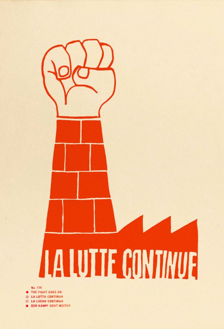 La lutte continue door Atelier Populaire