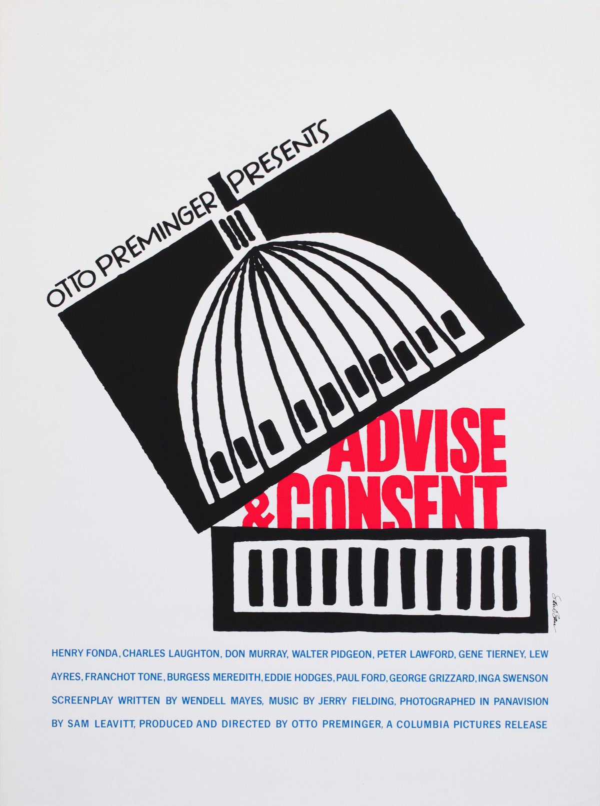 Advise & Consent door Saul Bass