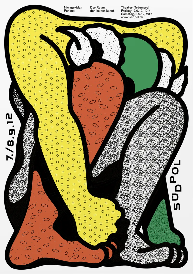 Theater Südpol poster door Felix Pfäffli