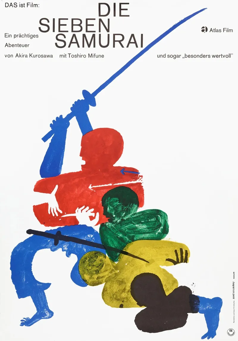 Die sieben Samurai door Hans Hillmann