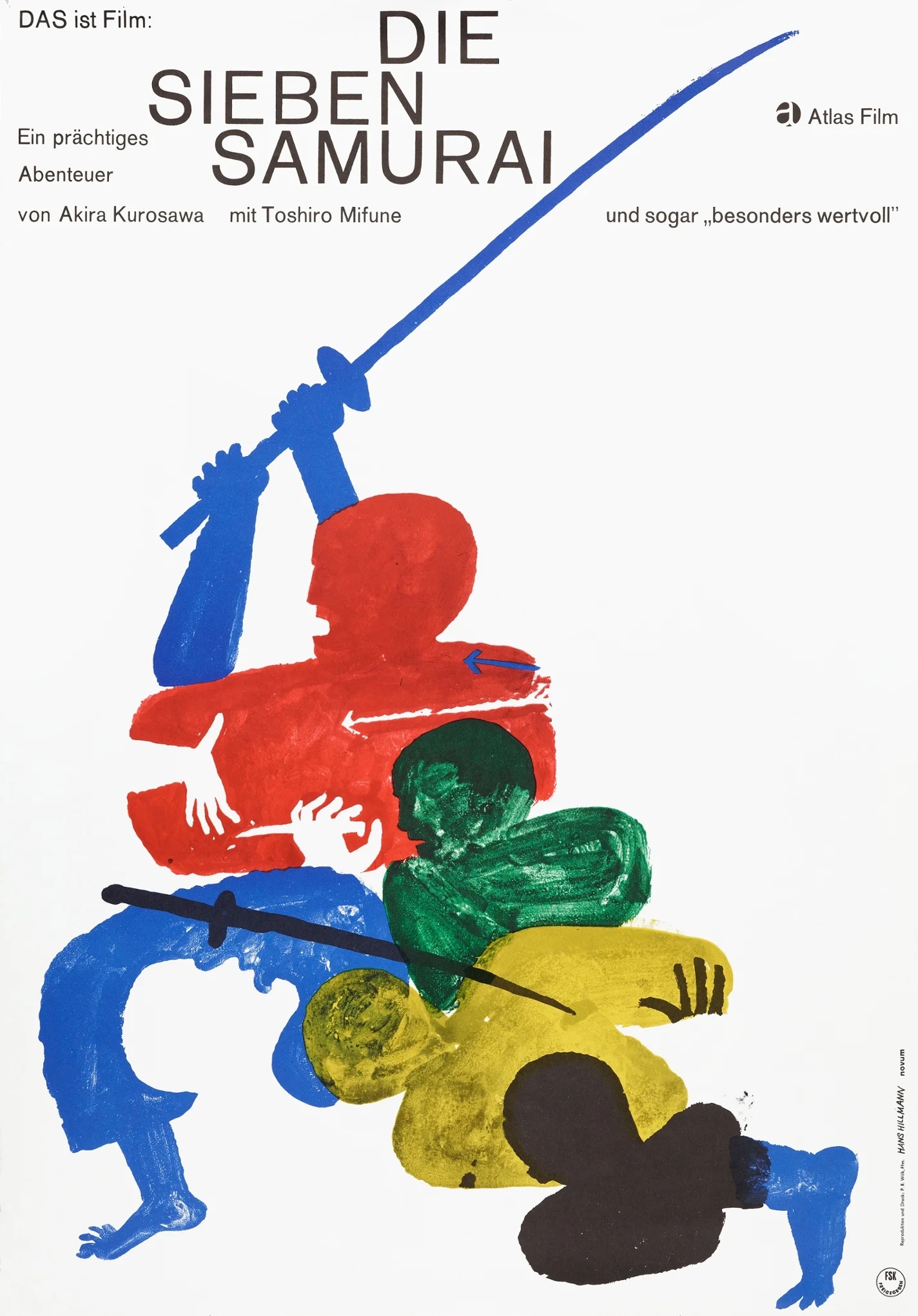 Die sieben Samurai door Hans Hillmann